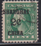 US Shanghai Overprints #K1 Used F - VF